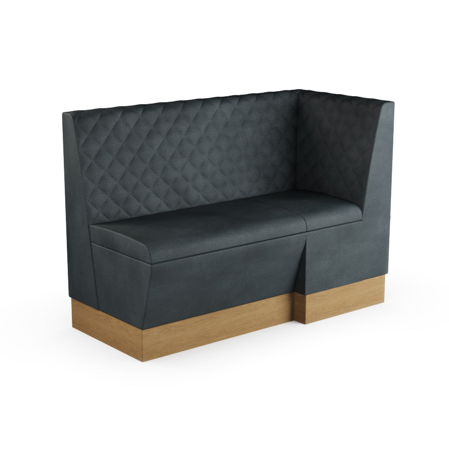 Extended Corner Booth Unit - Quilted Back