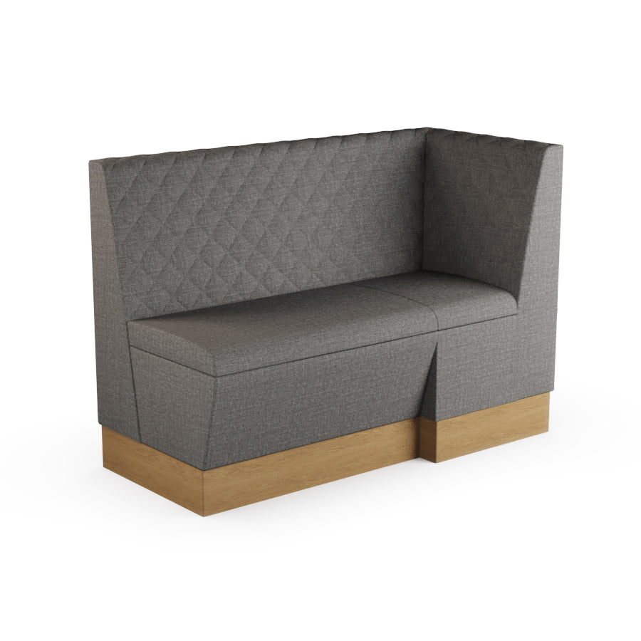 Extended Corner Booth Unit - Quilted Back