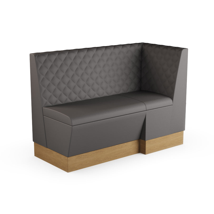 Extended Corner Booth Unit - Quilted Back