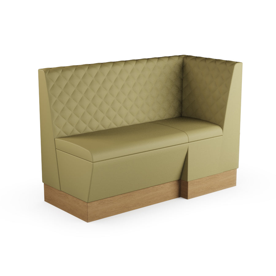 Extended Corner Booth Unit - Quilted Back