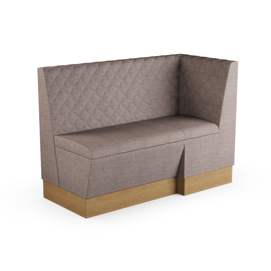 Extended Corner Booth Unit - Quilted Back