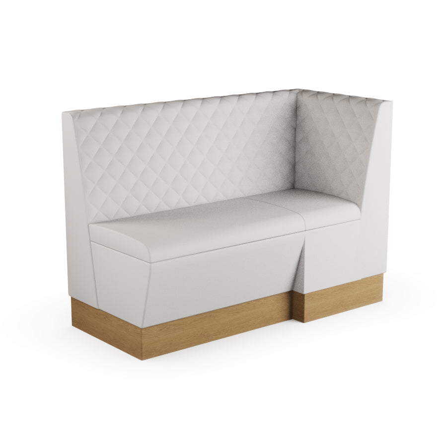 Extended Corner Booth Unit - Quilted Back