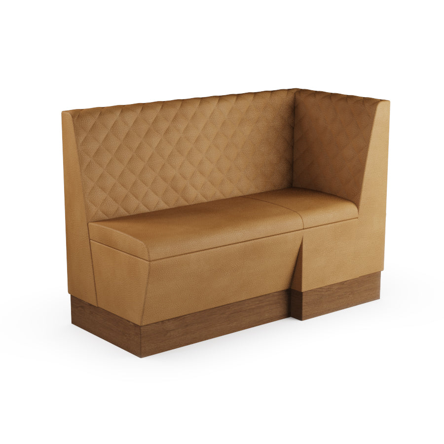 Extended Corner Booth Unit - Quilted Back
