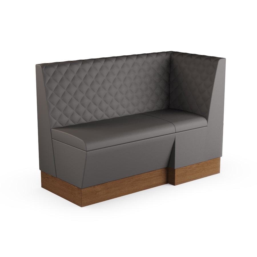 Extended Corner Booth Unit - Quilted Back