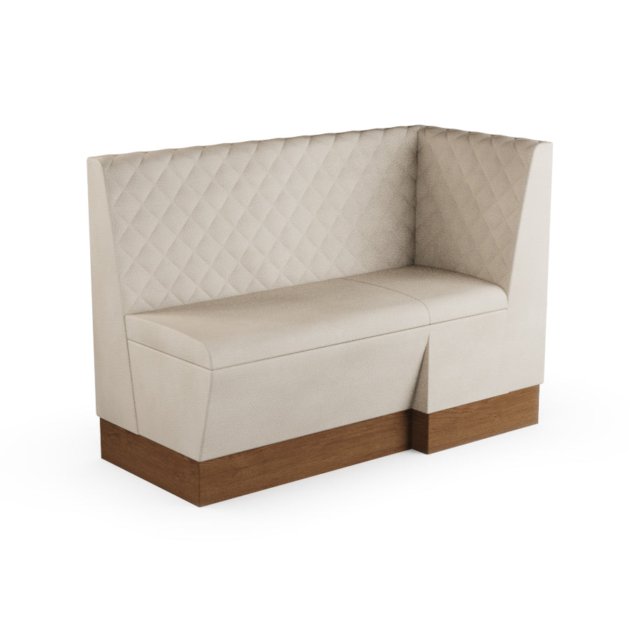 Extended Corner Booth Unit - Quilted Back