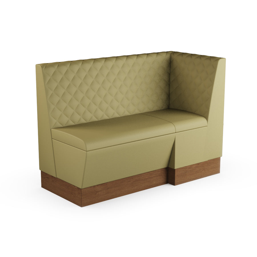 Extended Corner Booth Unit - Quilted Back