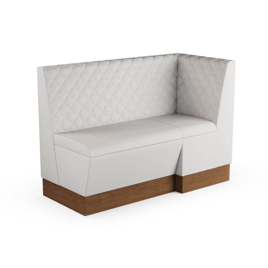 Extended Corner Booth Unit - Quilted Back