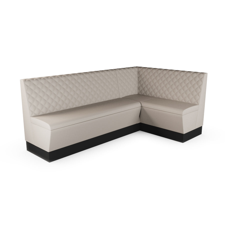 Large Corner Booth Set - Quilted Back