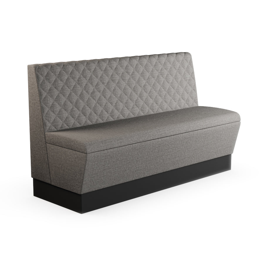 Quilted Straight Booth Seat - 1500mm Large Unit