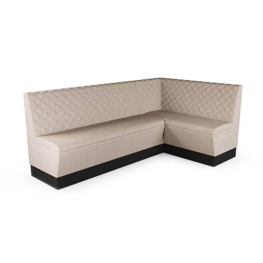 Large Corner Booth Set - Quilted Back