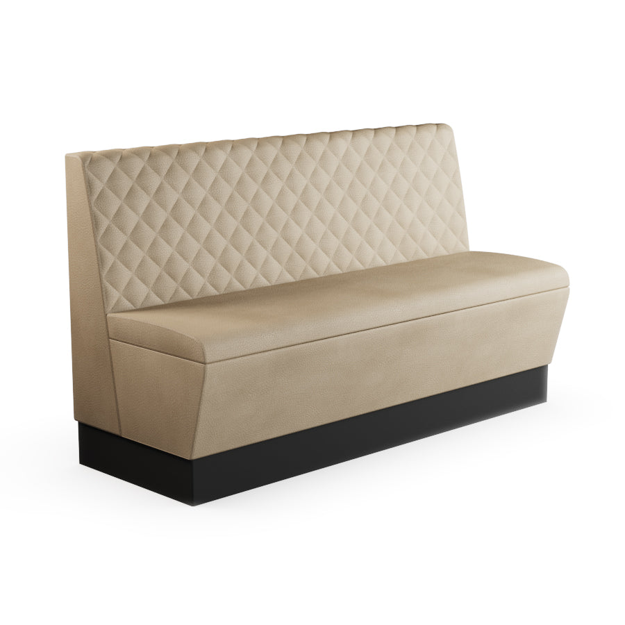 Quilted Straight Booth Seat - 1500mm Large Unit