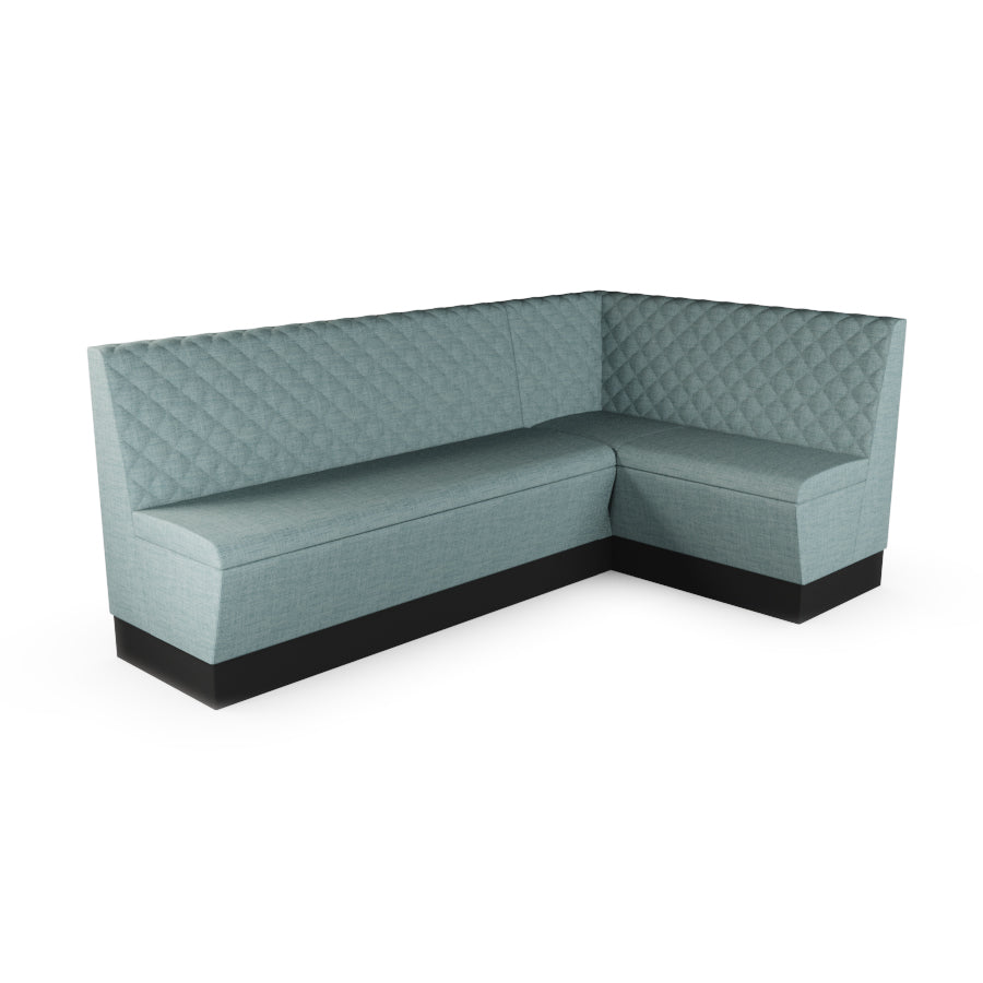 Large Corner Booth Set - Quilted Back
