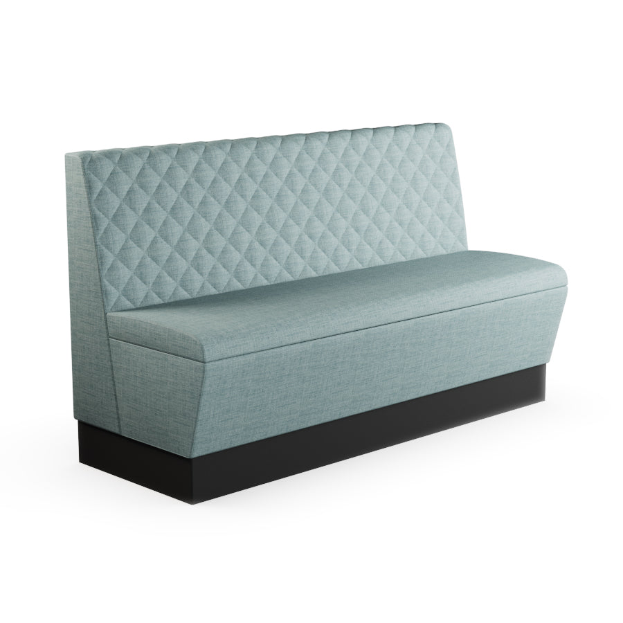 Quilted Straight Booth Seat - 1500mm Large Unit