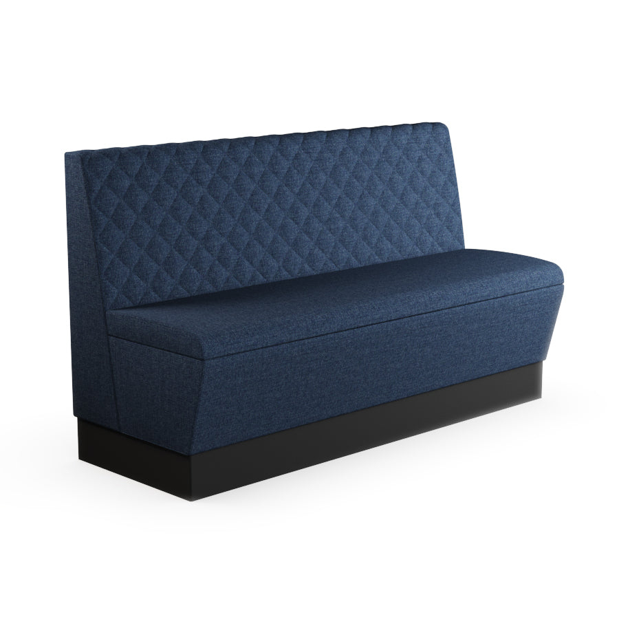 Quilted Straight Booth Seat - 1500mm Large Unit