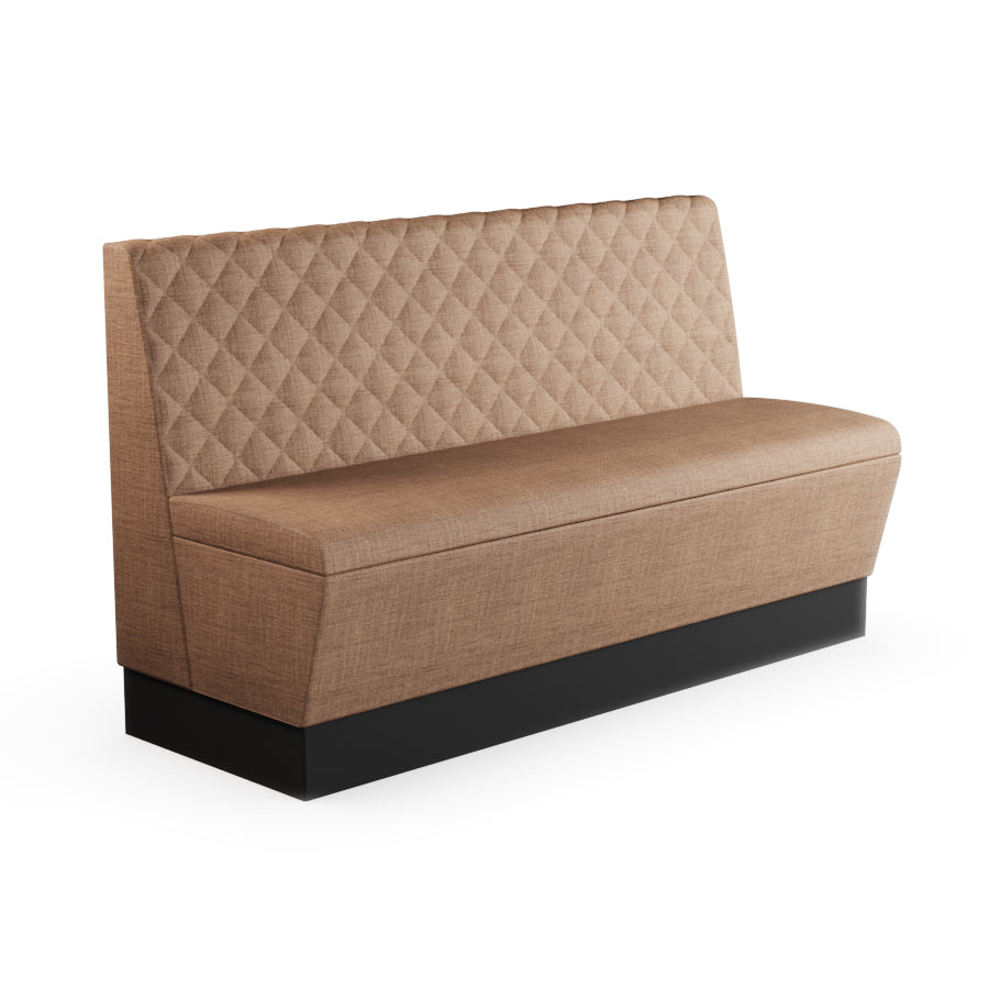 Quilted Straight Booth Seat - 1500mm Large Unit