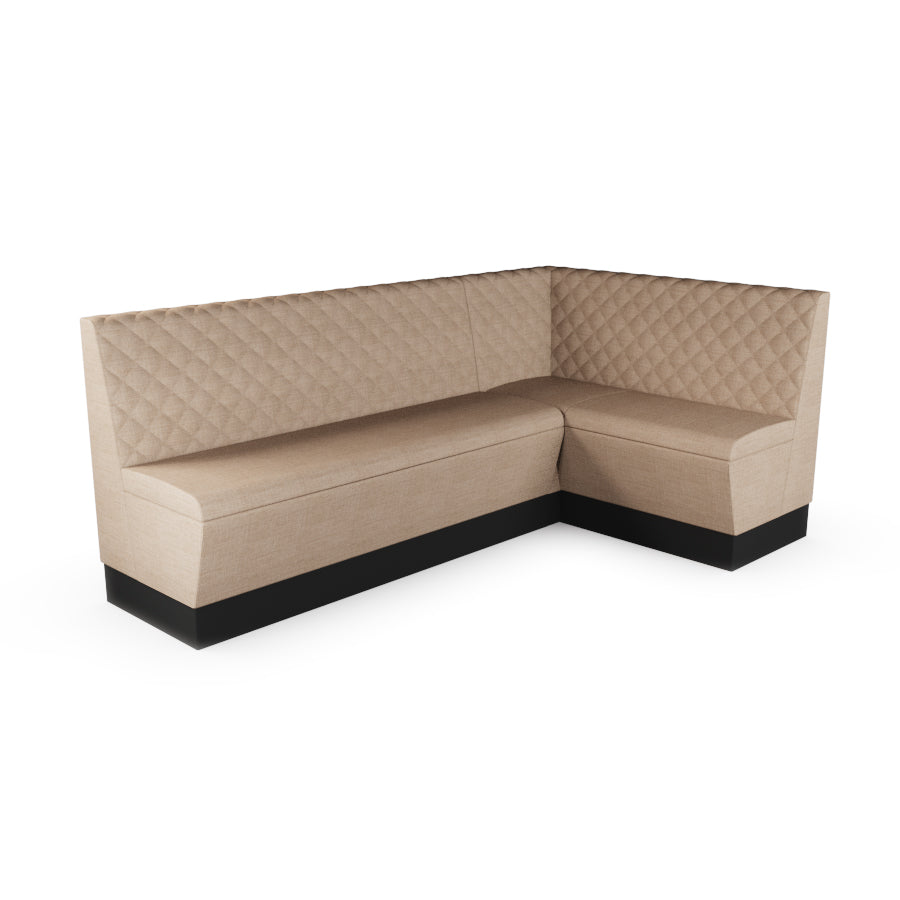 Large Corner Booth Set - Quilted Back