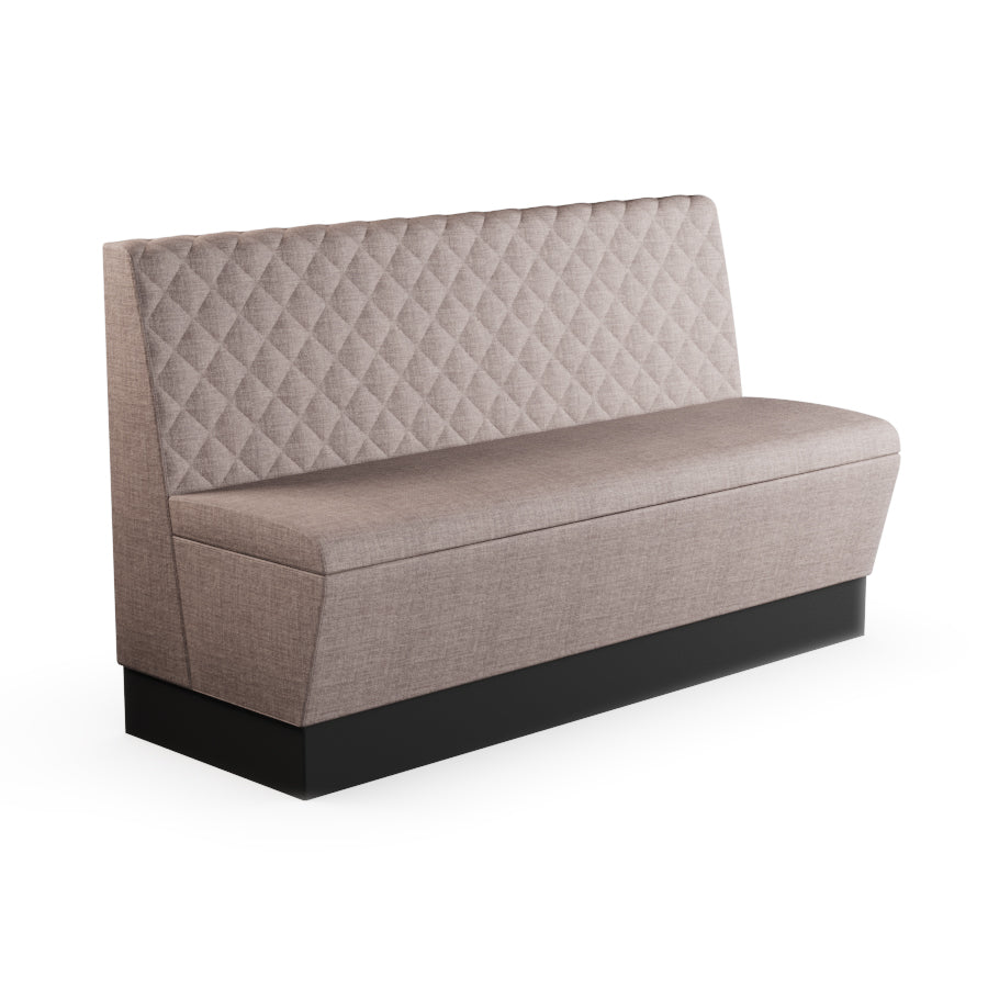 Quilted Straight Booth Seat - 1500mm Large Unit