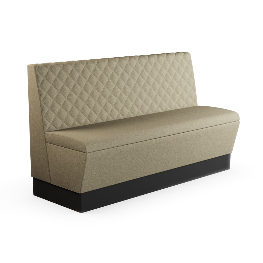 Quilted Straight Booth Seat - 1500mm Large Unit