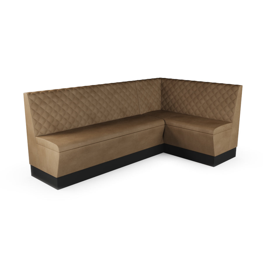 Large Corner Booth Set - Quilted Back