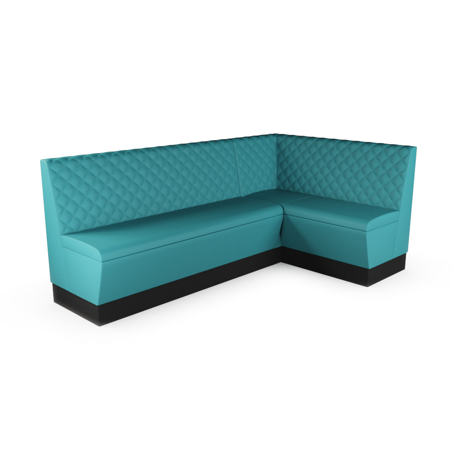 Large Corner Booth Set - Quilted Back