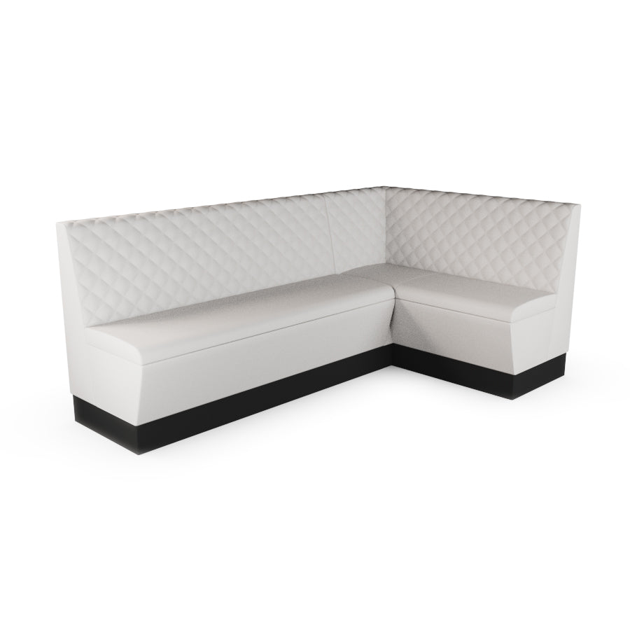 Large Corner Booth Set - Quilted Back