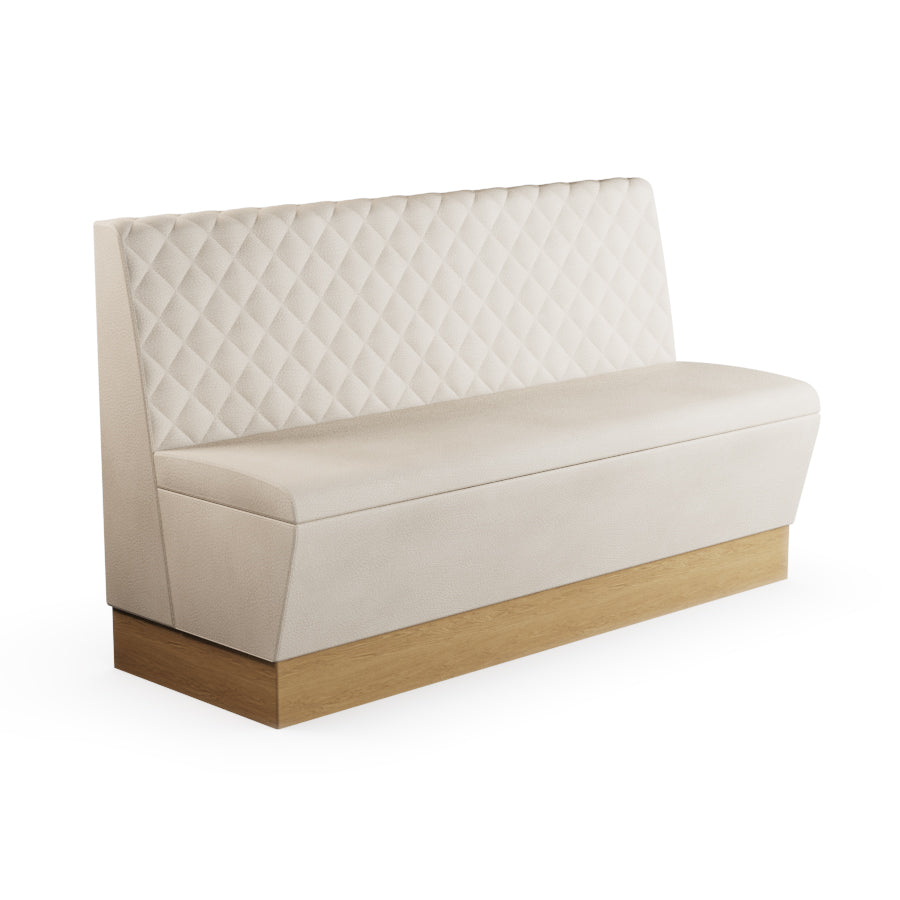 Quilted Straight Booth Seat - 1500mm Large Unit