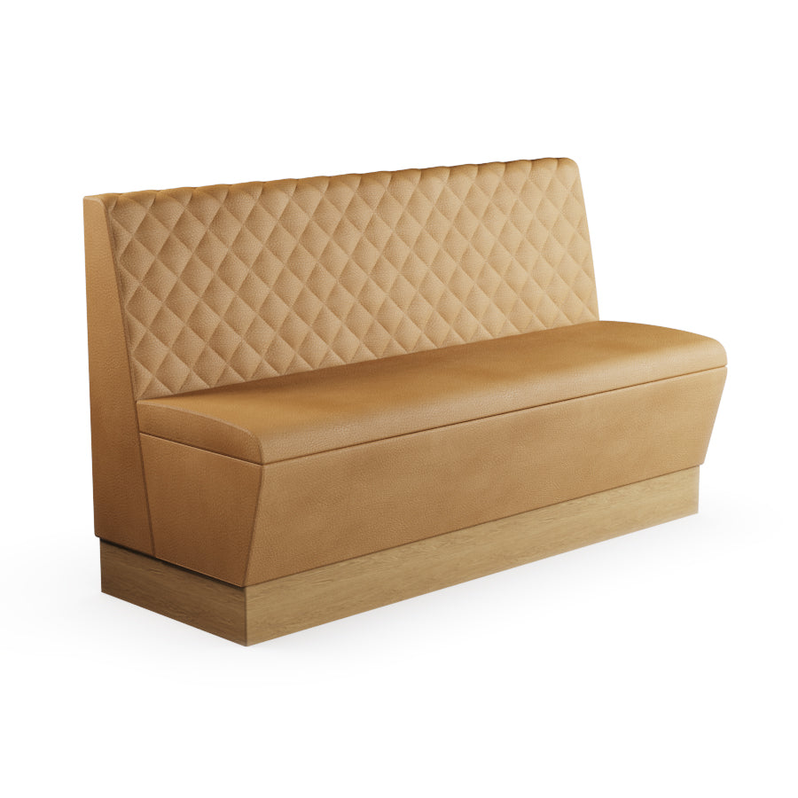 Quilted Straight Booth Seat - 1500mm Large Unit