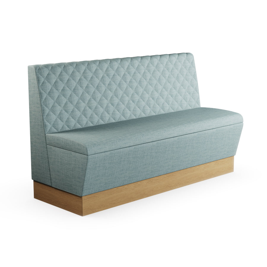 Quilted Straight Booth Seat - 1500mm Large Unit