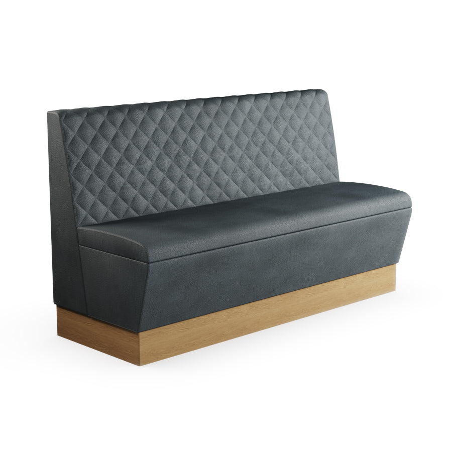Quilted Straight Booth Seat - 1500mm Large Unit