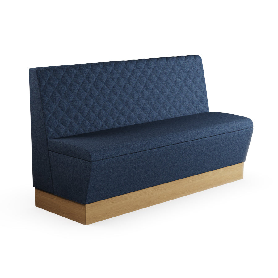 Quilted Straight Booth Seat - 1500mm Large Unit