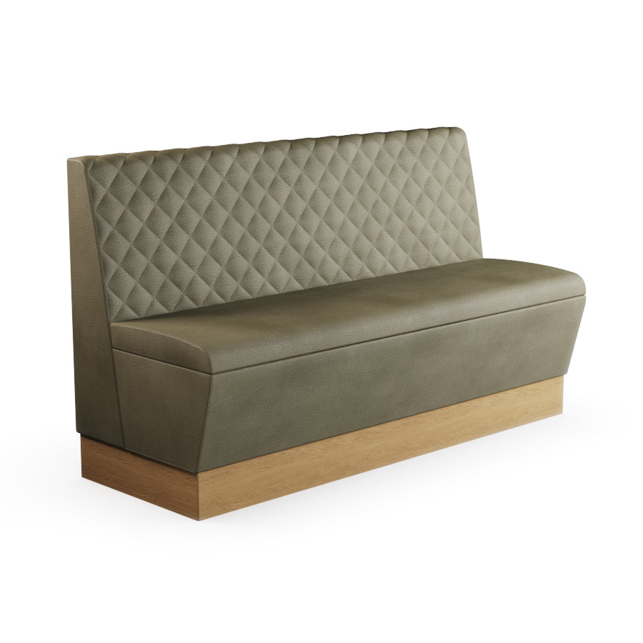Quilted Straight Booth Seat - 1500mm Large Unit