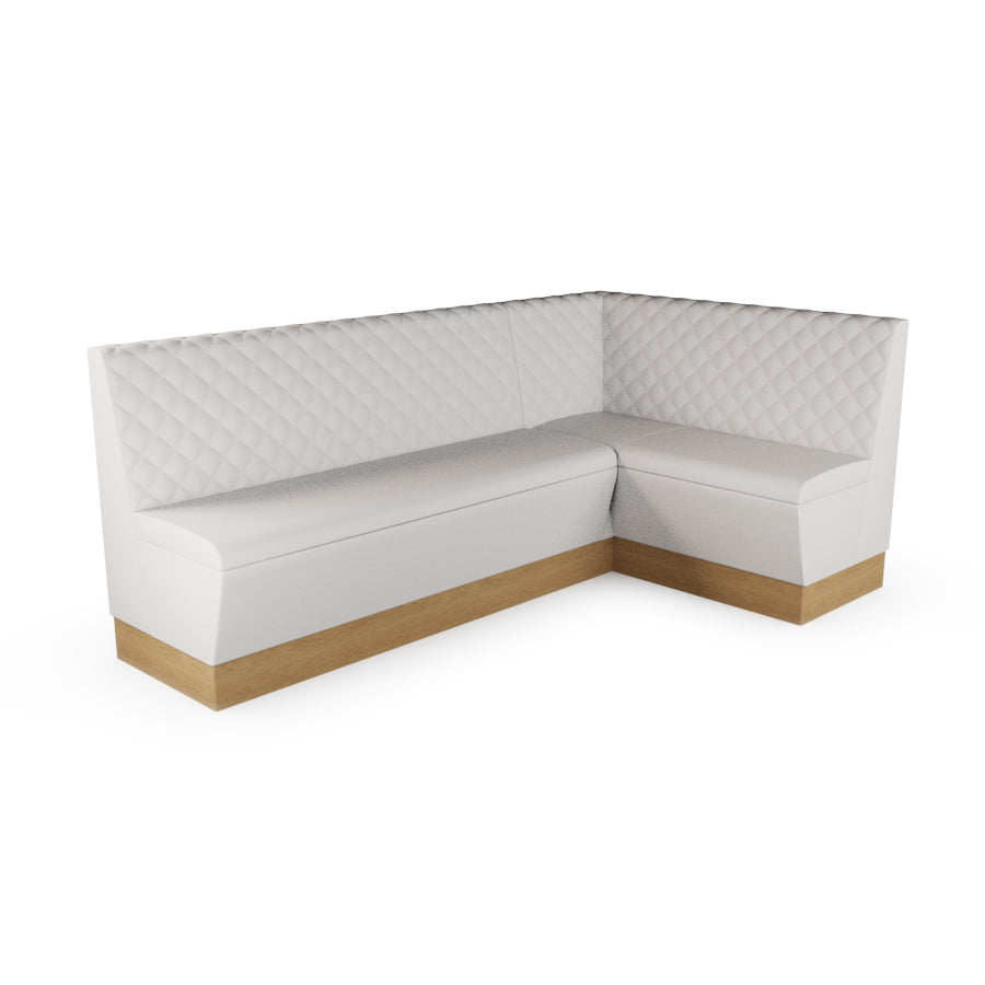 Large Corner Booth Set - Quilted Back