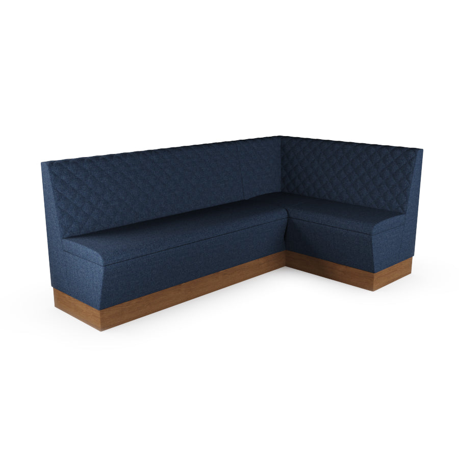 Large Corner Booth Set - Quilted Back