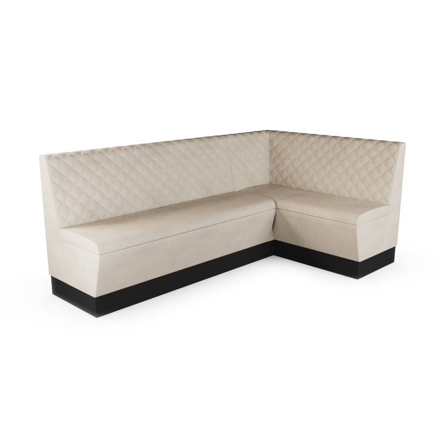 Large Corner Booth Set - Quilted Back