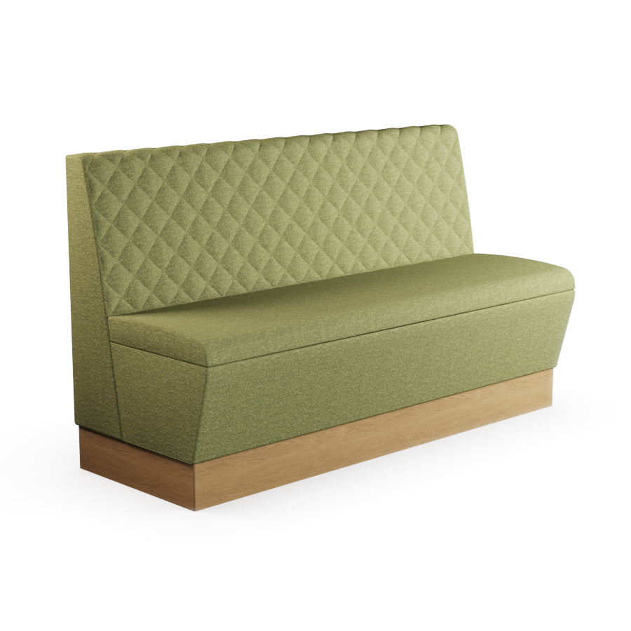 Quilted Straight Booth Seat - 1500mm Large Unit