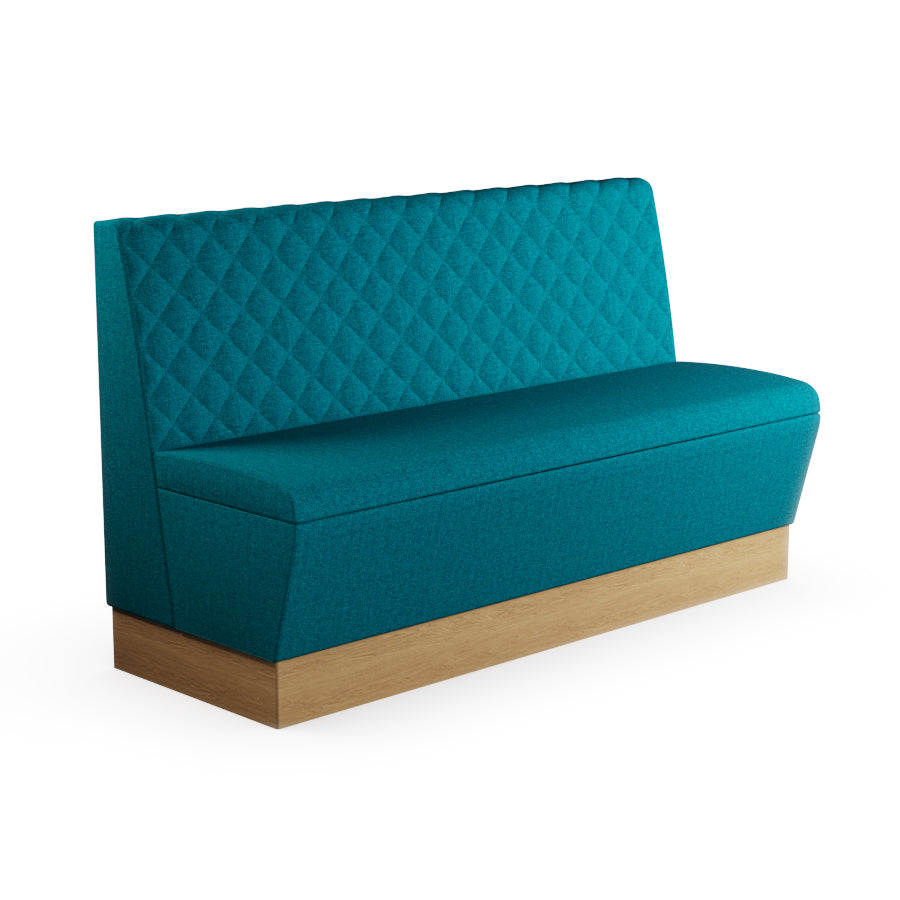 Quilted Straight Booth Seat - 1500mm Large Unit