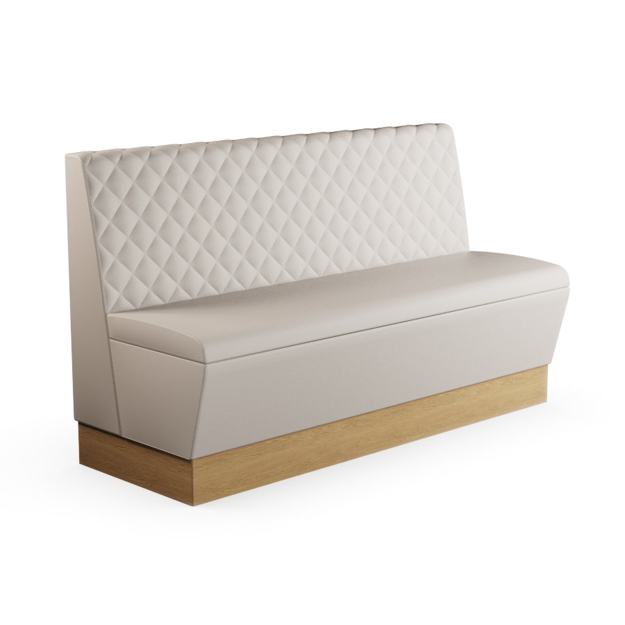 Quilted Straight Booth Seat - 1500mm Large Unit