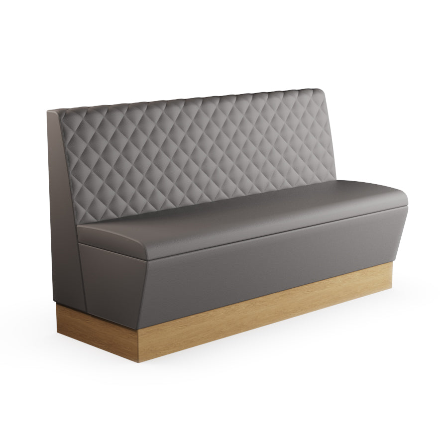 Quilted Straight Booth Seat - 1500mm Large Unit