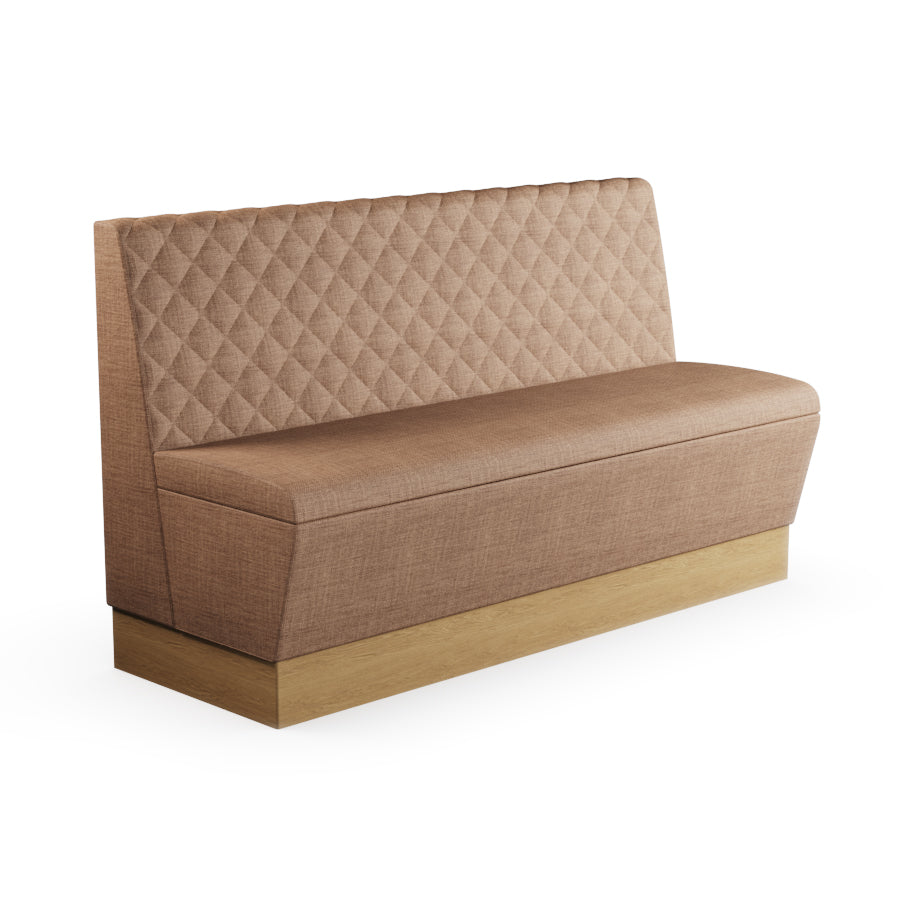 Quilted Straight Booth Seat - 1500mm Large Unit