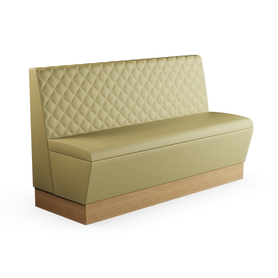 Quilted Straight Booth Seat - 1500mm Large Unit