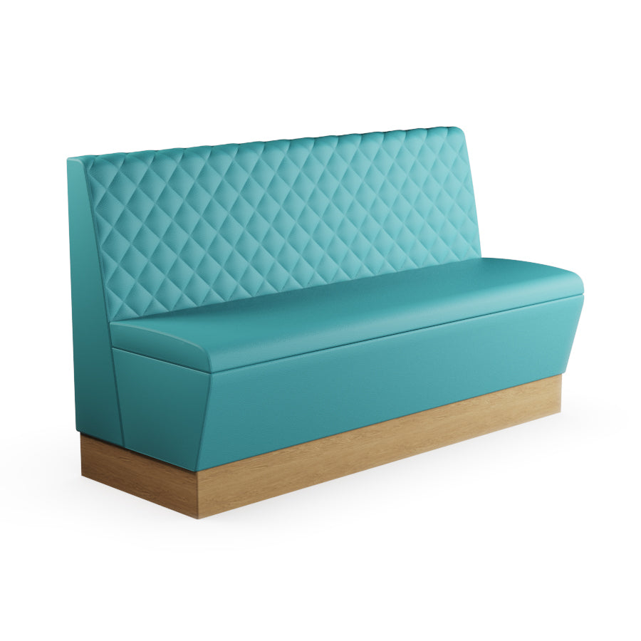 Quilted Straight Booth Seat - 1500mm Large Unit