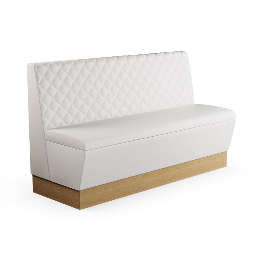 Quilted Straight Booth Seat - 1500mm Large Unit