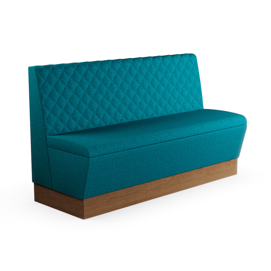 Quilted Straight Booth Seat - 1500mm Large Unit