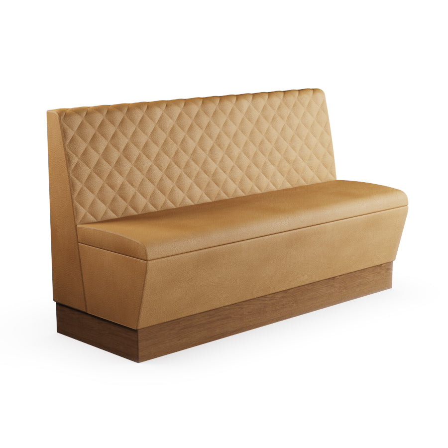 Quilted Straight Booth Seat - 1500mm Large Unit