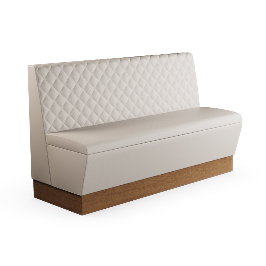 Quilted Straight Booth Seat - 1500mm Large Unit