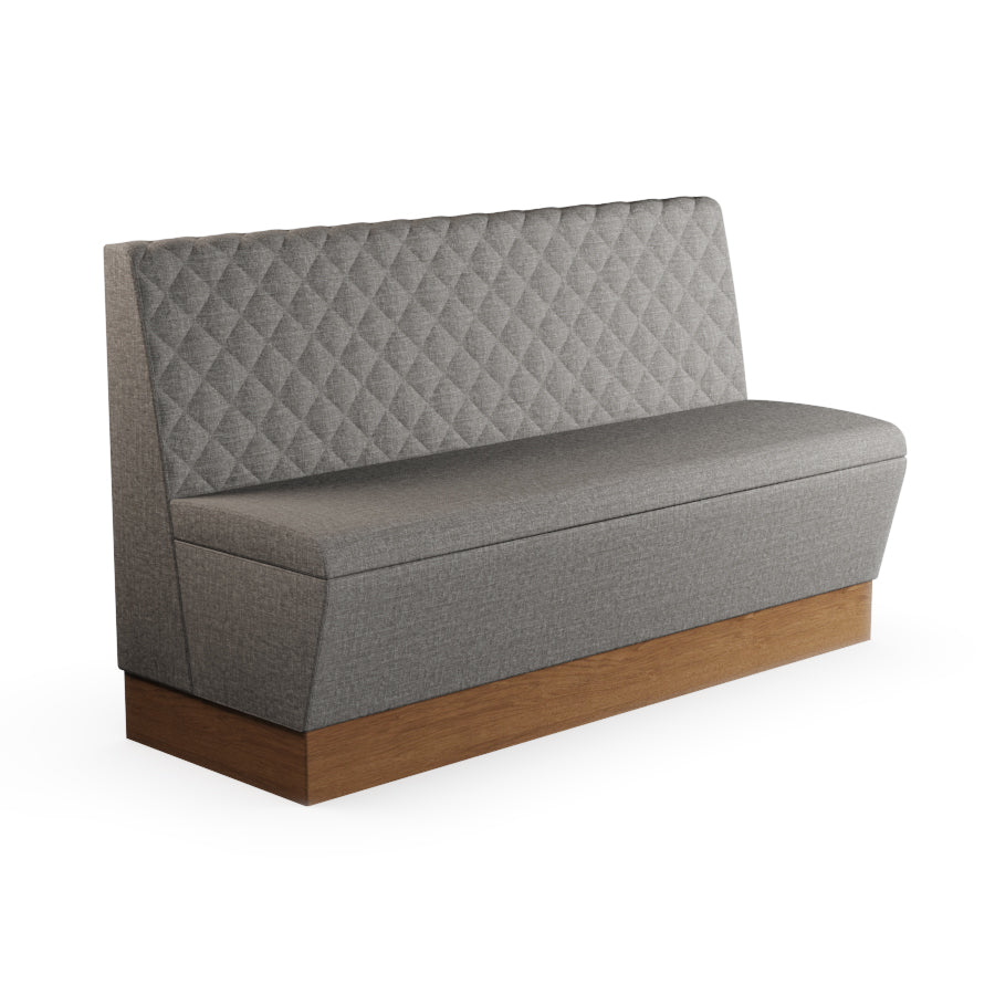 Quilted Straight Booth Seat - 1500mm Large Unit