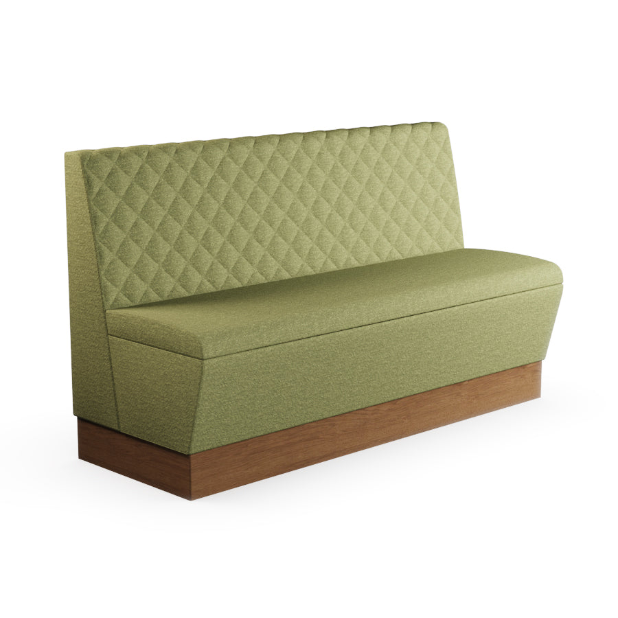 Quilted Straight Booth Seat - 1500mm Large Unit
