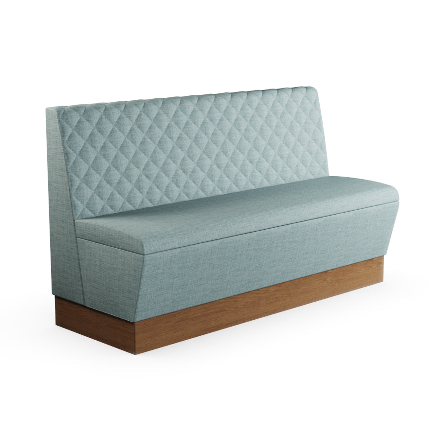 Quilted Straight Booth Seat - 1500mm Large Unit
