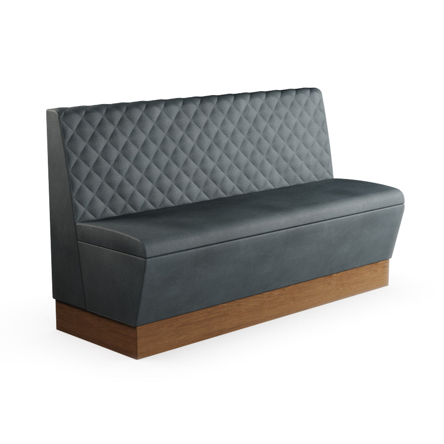 Quilted Straight Booth Seat - 1500mm Large Unit