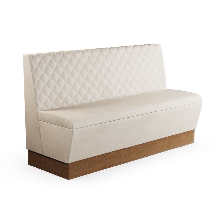 Quilted Straight Booth Seat - 1500mm Large Unit